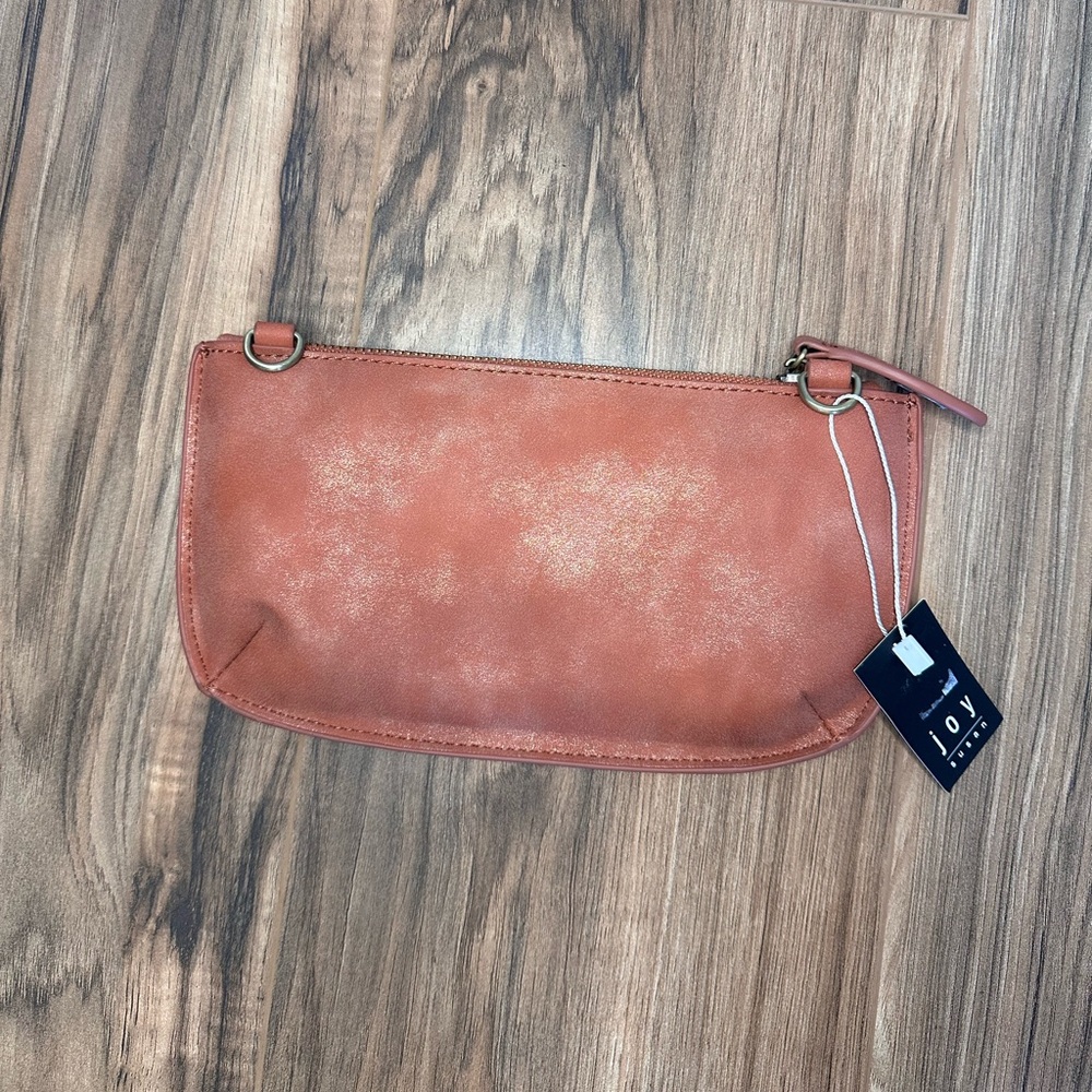 Shimmer Red Lustre Lux Joy Susan Crossbody Wristlet Clutch NWT